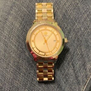 Tory Burch Gold and Silver Watch